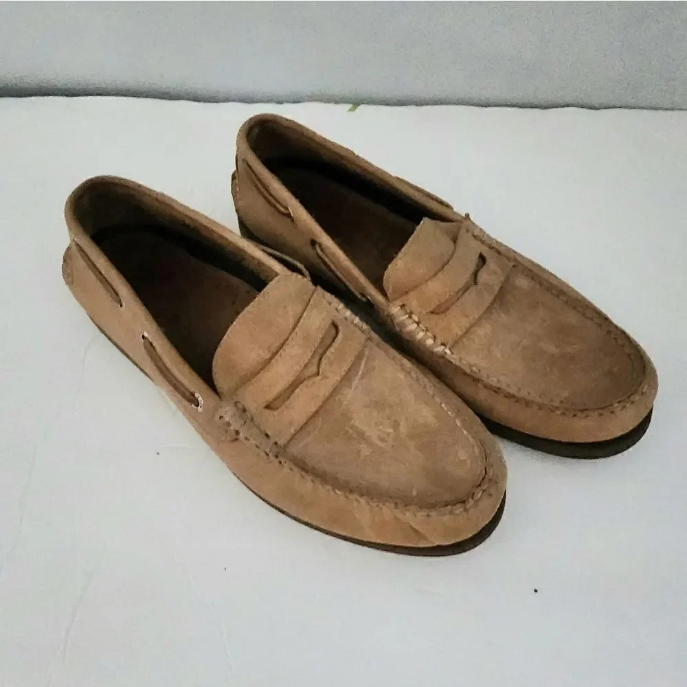Sperry topsider loafer shoe camel color men's size 8.5